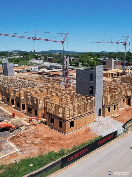 Construction Progress Update Drone Image